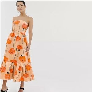 NWT ASOS Poppy Midi Dress